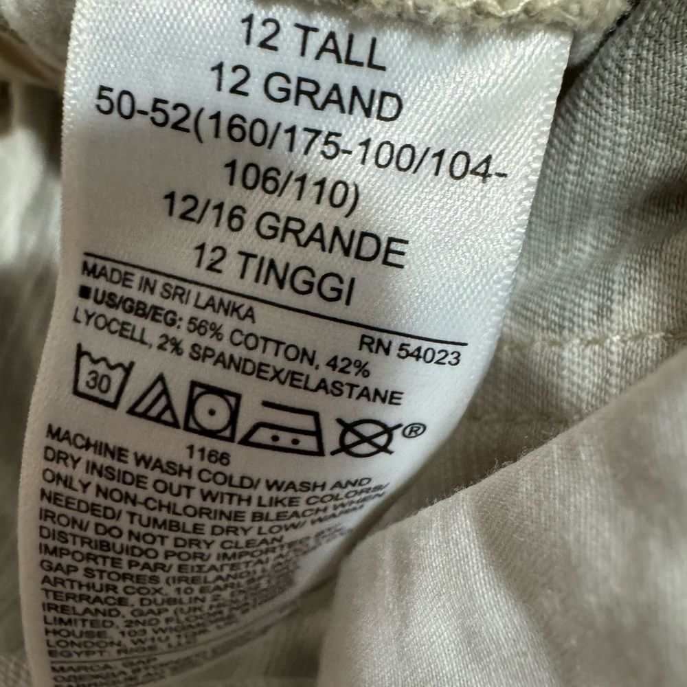 Gap Girlfriend Utility Joggers Light Camo Cargo Pants Size 12 Tall Y2K Aesthetic - Picture 3 of 13